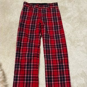 Janie and Jack tartan plaid pants 8